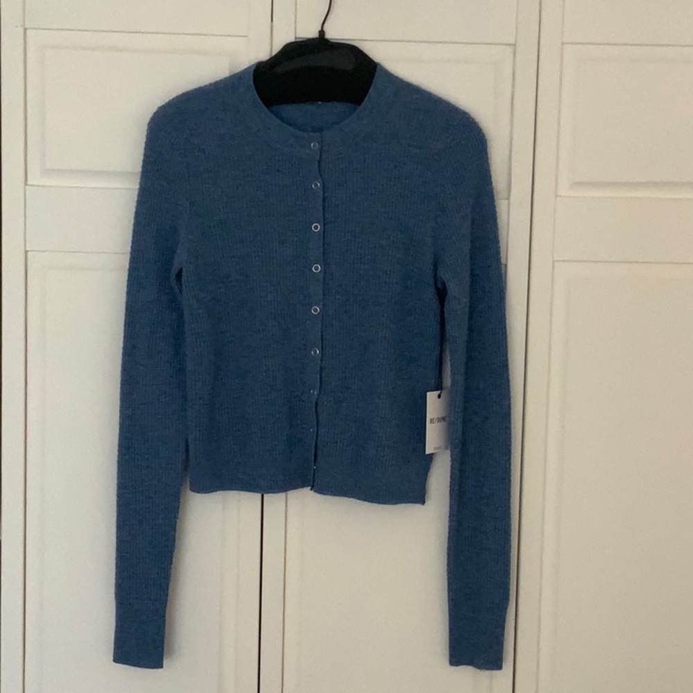 RE/DONE Waffle Slim Cardigan